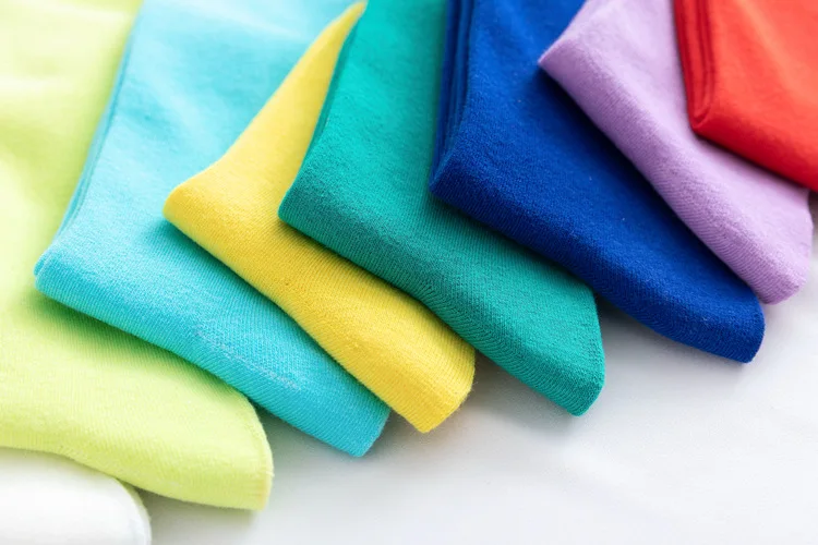 New Japanese solid color calf socks Hyuna candy color Korean student long tube women's socks