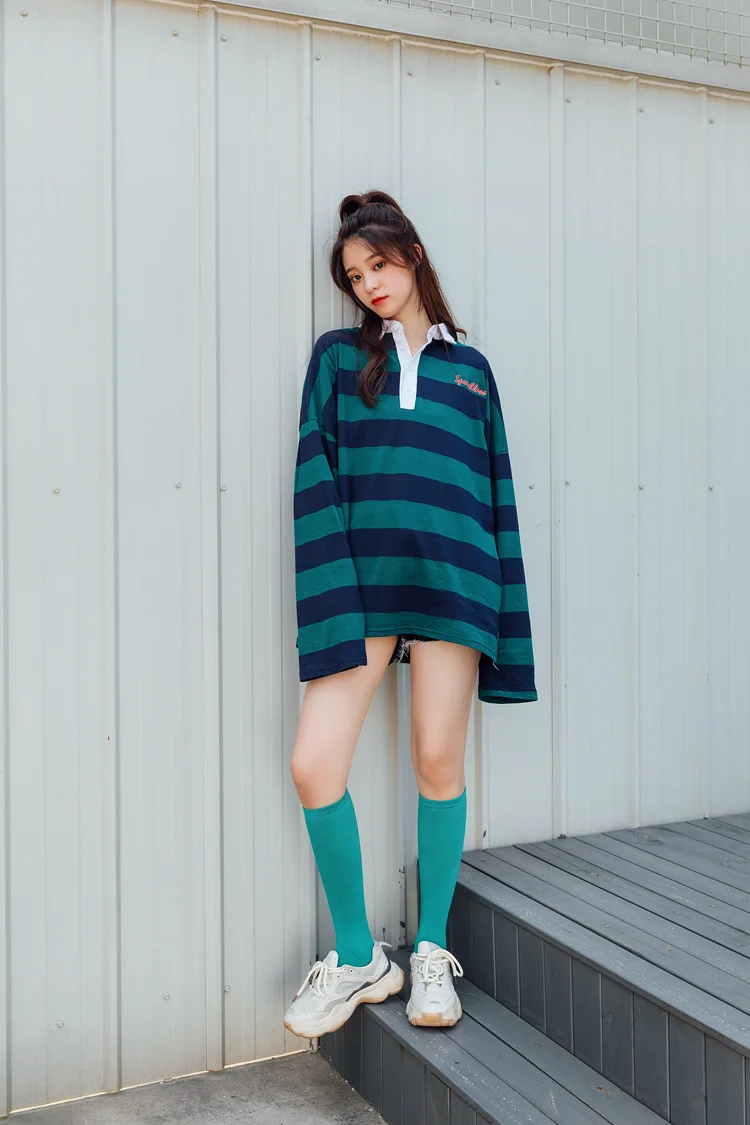 New Japanese solid color calf socks Hyuna candy color Korean student long tube women's socks