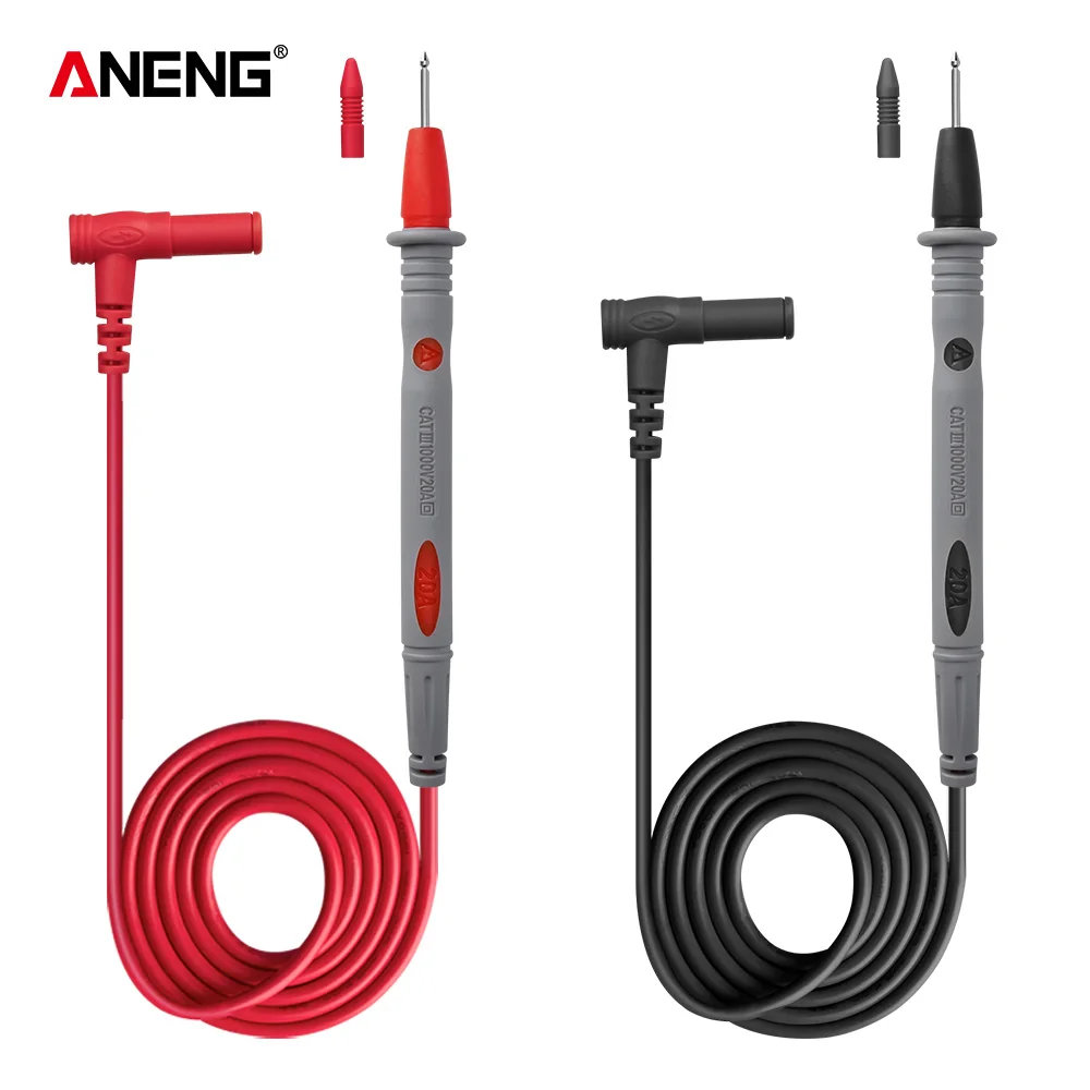 Universal Silicone wire Probe 20A 1000V Test Leads Pin for Digital Multimeter For Vichy For FLUKENeedle Tip Multi Meter Tester