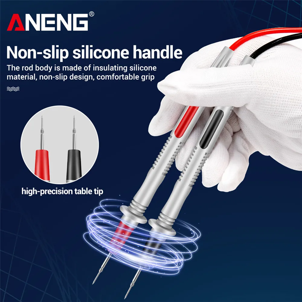 Universal Silicone wire Probe 20A 1000V Test Leads Pin for Digital Multimeter For Vichy For FLUKENeedle Tip Multi Meter Tester