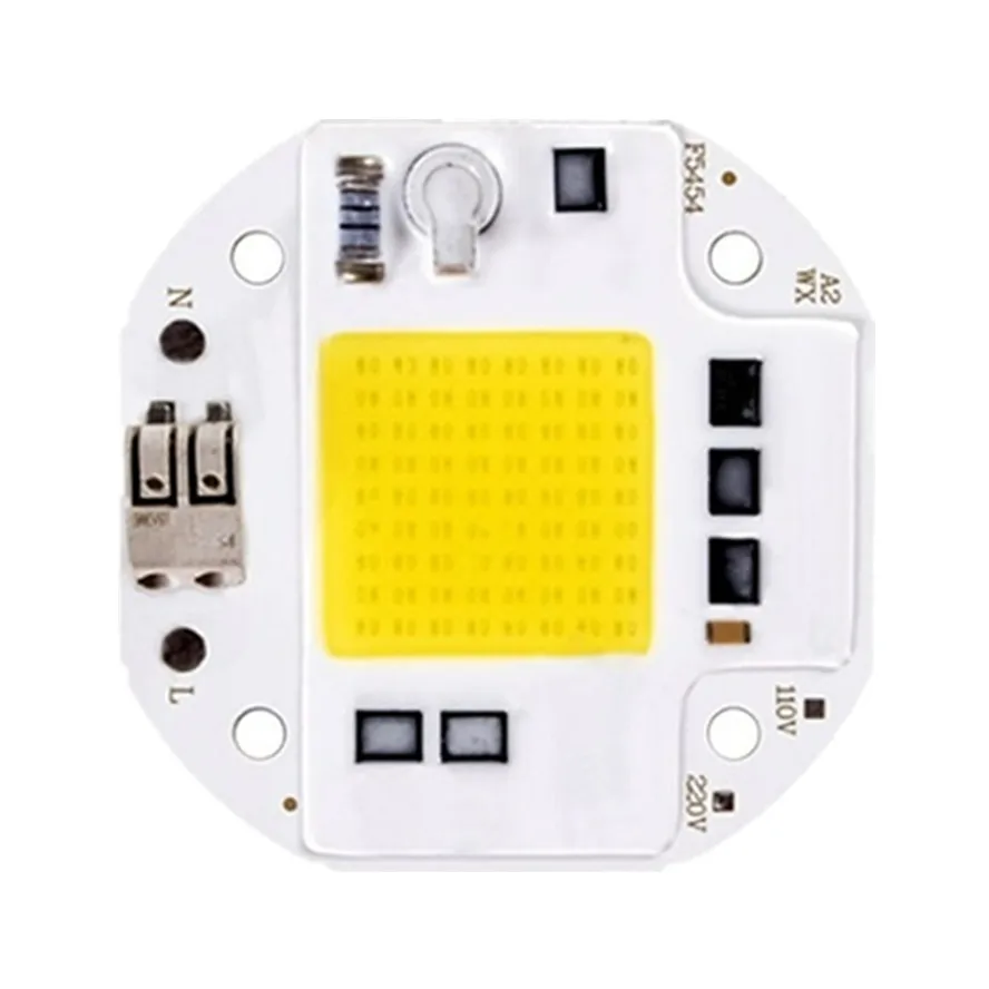 Welding Free 100W 70W 50W High Power COB LED Chip for Spotlight Floodlight 220V 110V Integrated Light Beads Aluminum White Warm