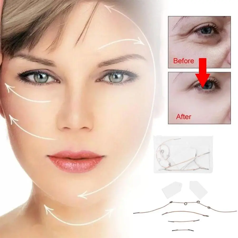 40Pcs/Set Instant Invisible Face Stickers Neck Eye Double Chin Lift V-Shape Refill Tapes Thin Makeup Facelifting Patch Adhesives