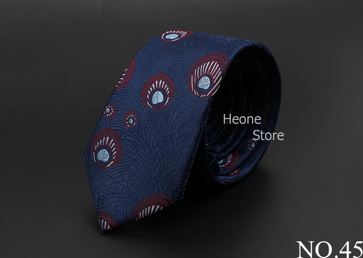 New Men Ties Solid Color Stripe Print Floral 6cm Jacquard Business Neckties Narrow Skinny Tie Wedding Prom Daily Wear Accessory