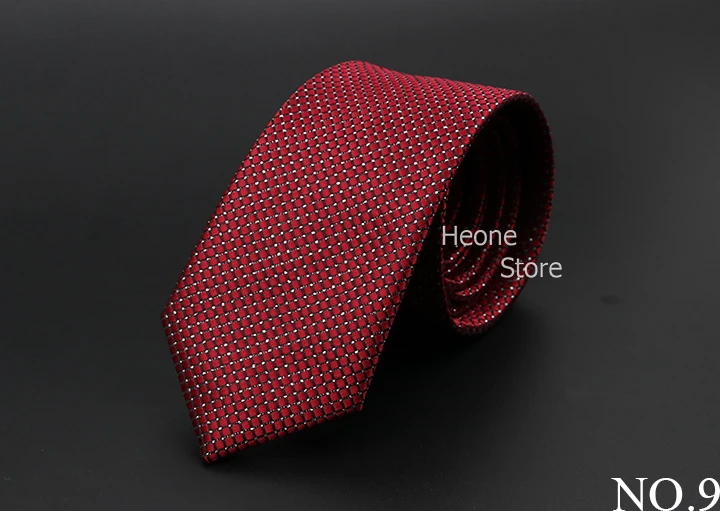 New Men Ties Solid Color Stripe Print Floral 6cm Jacquard Business Neckties Narrow Skinny Tie Wedding Prom Daily Wear Accessory
