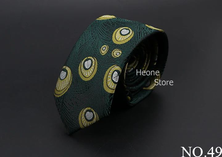 New Men Ties Solid Color Stripe Print Floral 6cm Jacquard Business Neckties Narrow Skinny Tie Wedding Prom Daily Wear Accessory