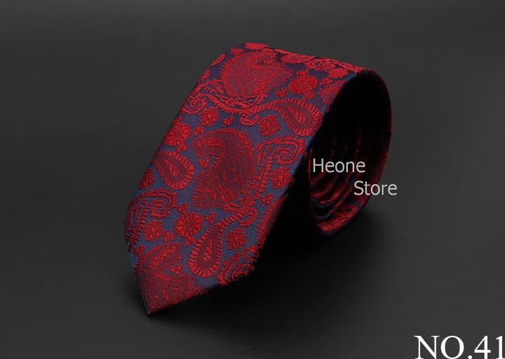 New Men Ties Solid Color Stripe Print Floral 6cm Jacquard Business Neckties Narrow Skinny Tie Wedding Prom Daily Wear Accessory