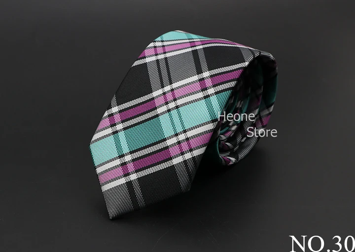 New Men Ties Solid Color Stripe Print Floral 6cm Jacquard Business Neckties Narrow Skinny Tie Wedding Prom Daily Wear Accessory