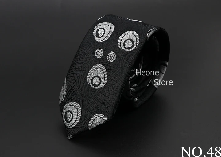 New Men Ties Solid Color Stripe Print Floral 6cm Jacquard Business Neckties Narrow Skinny Tie Wedding Prom Daily Wear Accessory