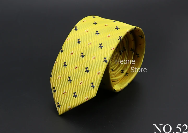 New Men Ties Solid Color Stripe Print Floral 6cm Jacquard Business Neckties Narrow Skinny Tie Wedding Prom Daily Wear Accessory