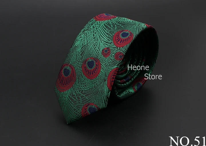 New Men Ties Solid Color Stripe Print Floral 6cm Jacquard Business Neckties Narrow Skinny Tie Wedding Prom Daily Wear Accessory