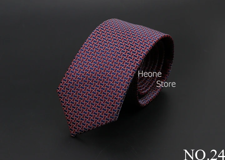 New Men Ties Solid Color Stripe Print Floral 6cm Jacquard Business Neckties Narrow Skinny Tie Wedding Prom Daily Wear Accessory