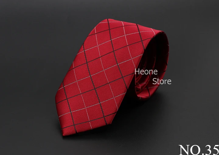 New Men Ties Solid Color Stripe Print Floral 6cm Jacquard Business Neckties Narrow Skinny Tie Wedding Prom Daily Wear Accessory