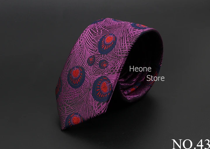 New Men Ties Solid Color Stripe Print Floral 6cm Jacquard Business Neckties Narrow Skinny Tie Wedding Prom Daily Wear Accessory