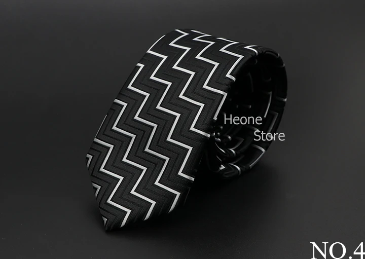 New Men Ties Solid Color Stripe Print Floral 6cm Jacquard Business Neckties Narrow Skinny Tie Wedding Prom Daily Wear Accessory