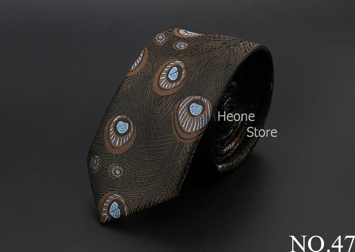 New Men Ties Solid Color Stripe Print Floral 6cm Jacquard Business Neckties Narrow Skinny Tie Wedding Prom Daily Wear Accessory
