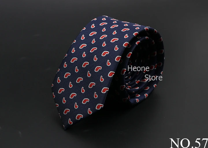 New Men Ties Solid Color Stripe Print Floral 6cm Jacquard Business Neckties Narrow Skinny Tie Wedding Prom Daily Wear Accessory