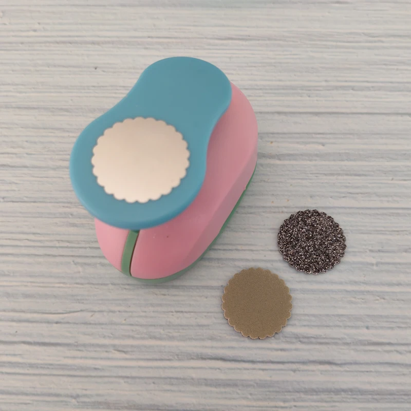 18mm Square 2.5cm Wave Circle Balloon Craft Scrapbooking Machine School Paper Cutting Cutter Puncher Eva Hole Punch Embossing