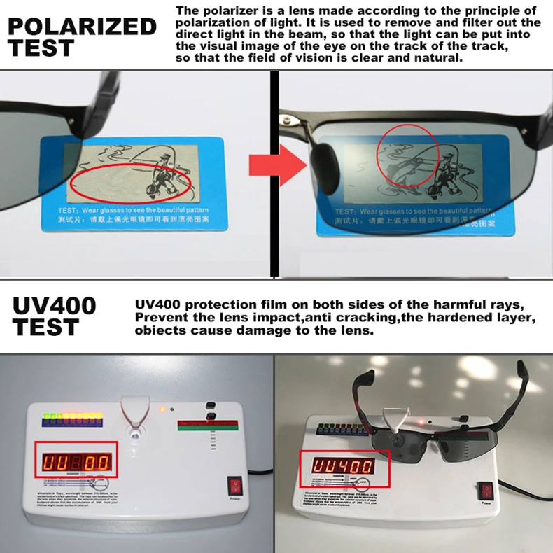 CLLOIO Aluminum Photochromic Sunglasses Men Polarized Day Night Driving Chameleon Glasses Anti-Glare Change Color Sun Glasses UV