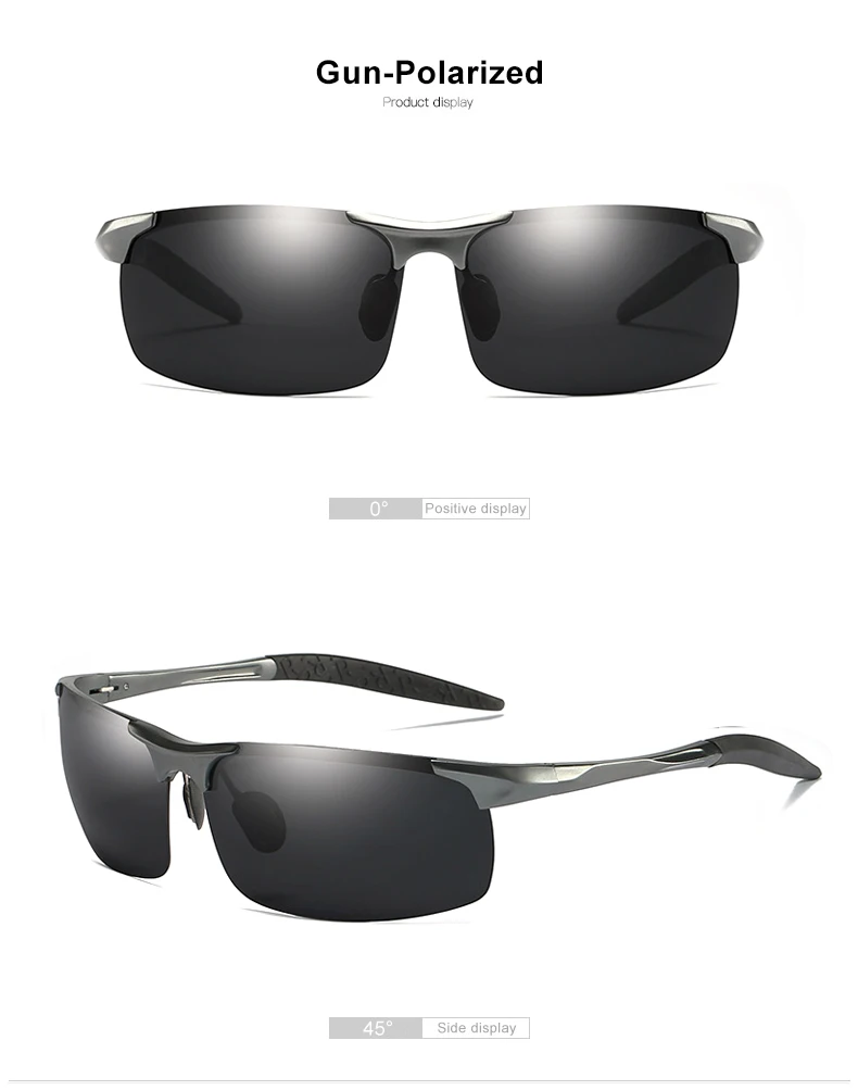 CLLOIO Aluminum Photochromic Sunglasses Men Polarized Day Night Driving Chameleon Glasses Anti-Glare Change Color Sun Glasses UV