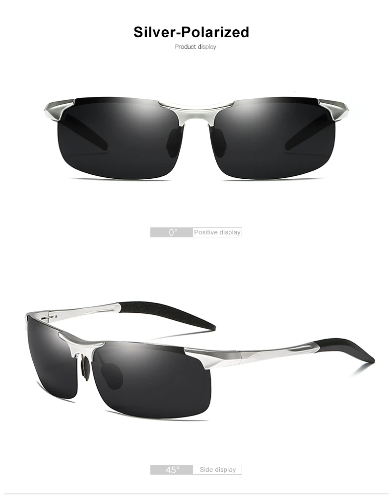CLLOIO Aluminum Photochromic Sunglasses Men Polarized Day Night Driving Chameleon Glasses Anti-Glare Change Color Sun Glasses UV