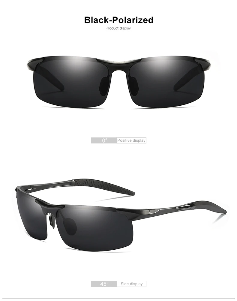 CLLOIO Aluminum Photochromic Sunglasses Men Polarized Day Night Driving Chameleon Glasses Anti-Glare Change Color Sun Glasses UV