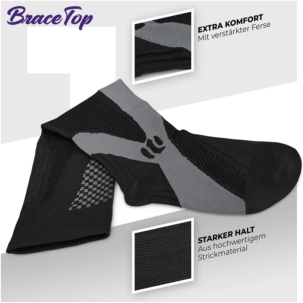 BraceTop 1 Pair Sports Stockings Compression Golf Sport Socks Medical Nursing Stockings Prevent Varicose Veins Socks Rugby Socks