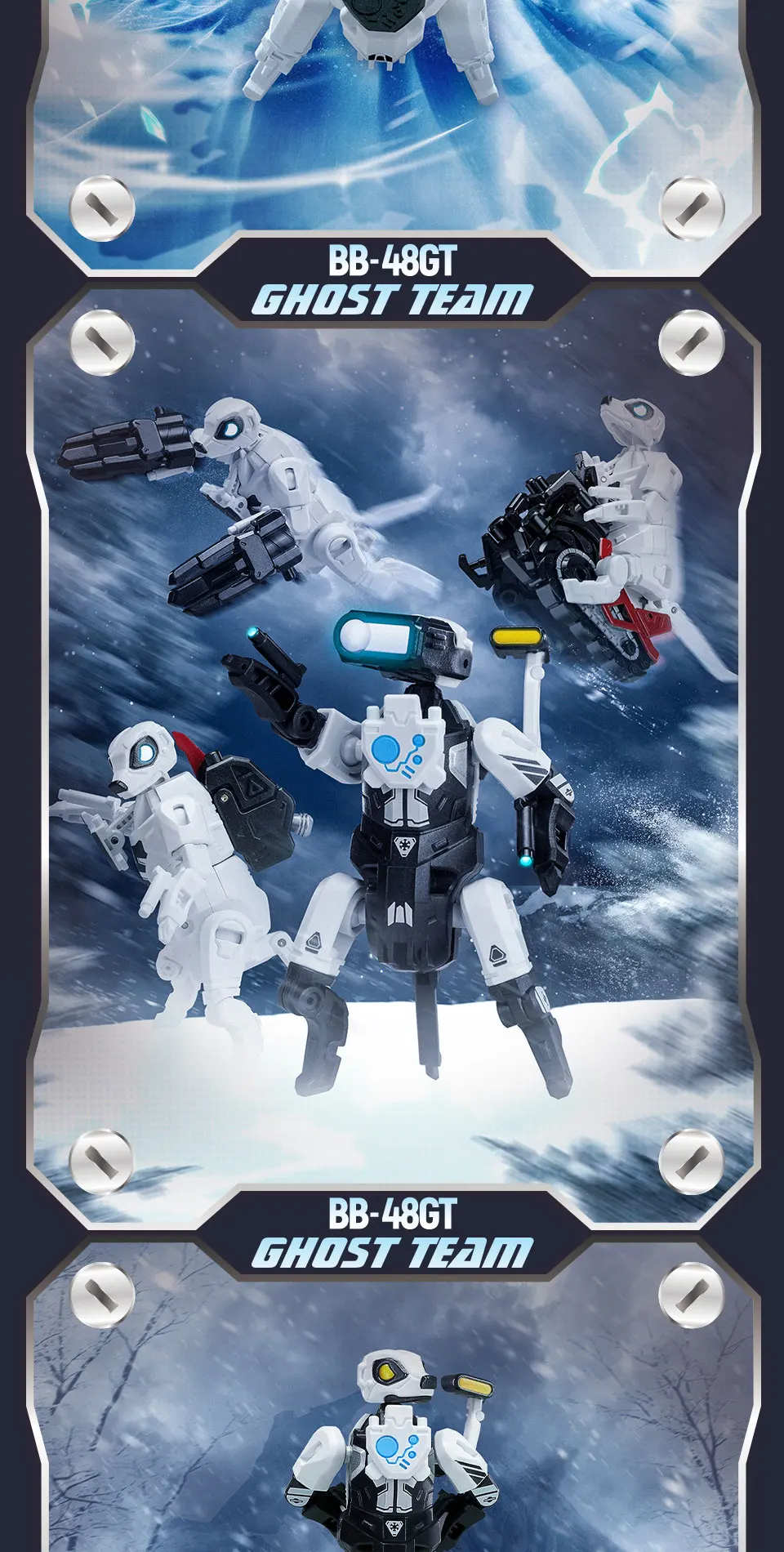 52TOYS BEASTBOX BB-48GT GHOST TEAM Transformation Collectible Converting Action Figure Toys Gift