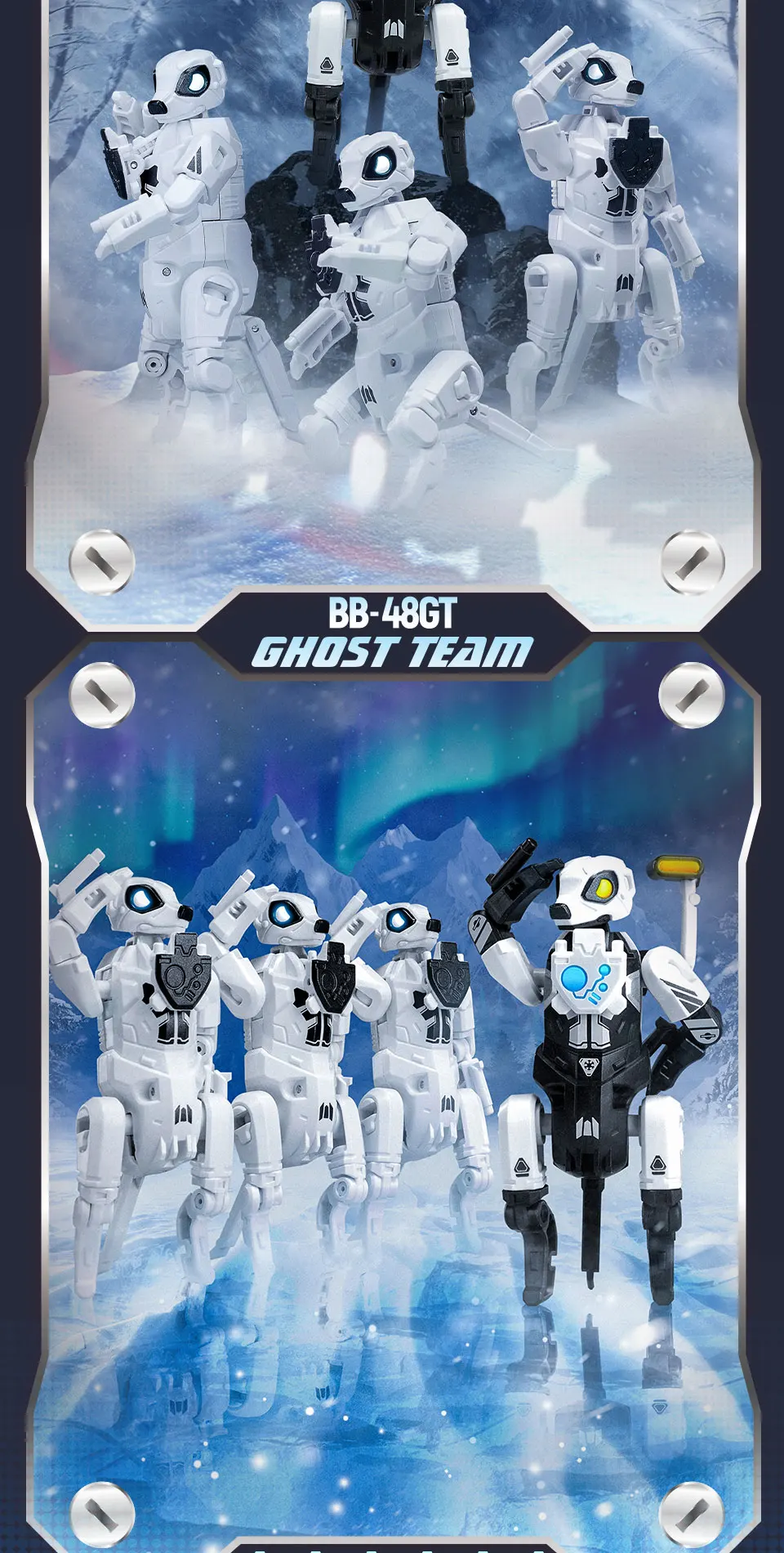 52TOYS BEASTBOX BB-48GT GHOST TEAM Transformation Collectible Converting Action Figure Toys Gift