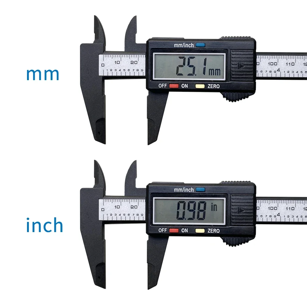 Electronic Digital Caliper Carbon Fiber Dial Vernier Caliper Gauge Micrometer Measuring Tool Digital Ruler 150mm 100mm
