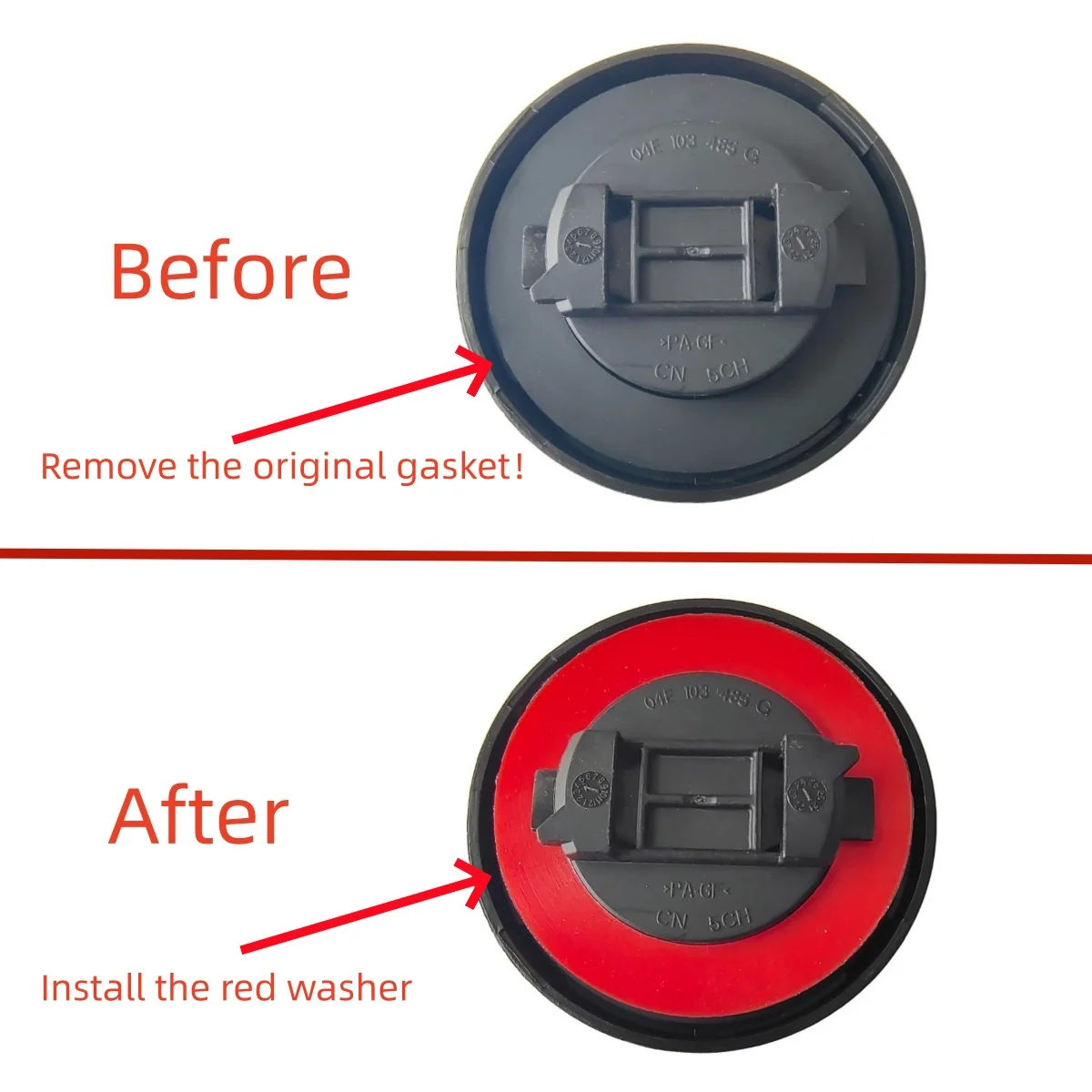 Oil Filler Cap Rubber Sealing Gasket EA888 EA211 EA111 EA113 For VW Golf 4 5 6 7 GTI Passat B5 B6 B7 B8 Audi A4 A6 A5 Q5 S4 Q3