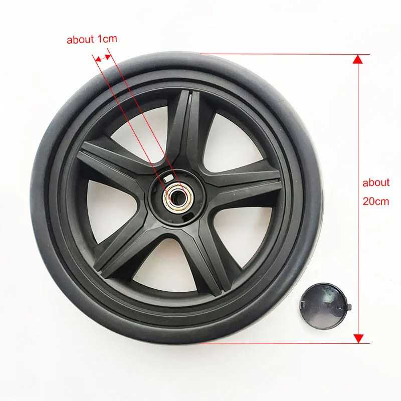 Universal Stroller Wheels For Baby Trolley Including 6/7/8/10/12Inch Tyre Different Size Front And Back Wheel Cart Accessories