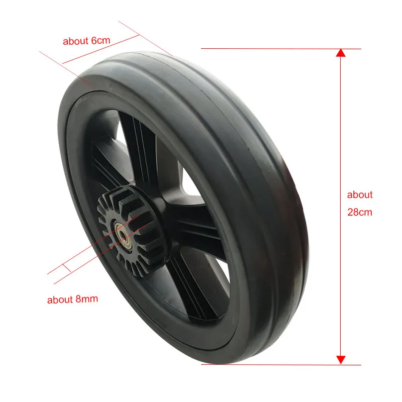 Universal Stroller Wheels For Baby Trolley Including 6/7/8/10/12Inch Tyre Different Size Front And Back Wheel Cart Accessories