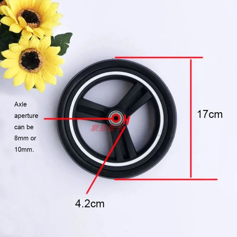 Universal Stroller Wheels For Baby Trolley Including 6/7/8/10/12Inch Tyre Different Size Front And Back Wheel Cart Accessories