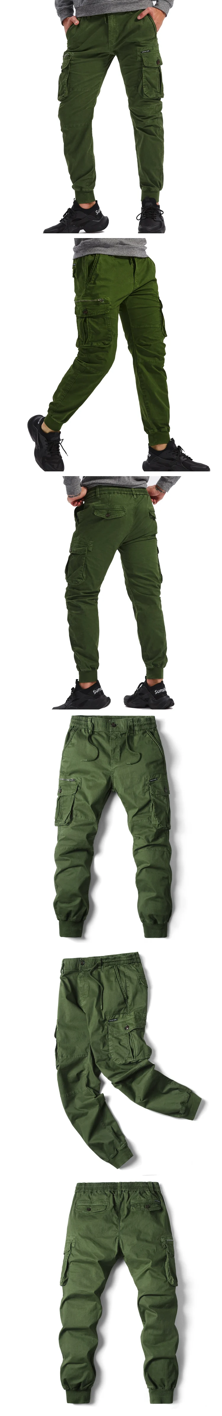 Cargo Pants Men Jogging Casual Pants Cotton Full Length Military Mens Streetwear Mens Work Tactical Tracksuit Trousers Plus Size