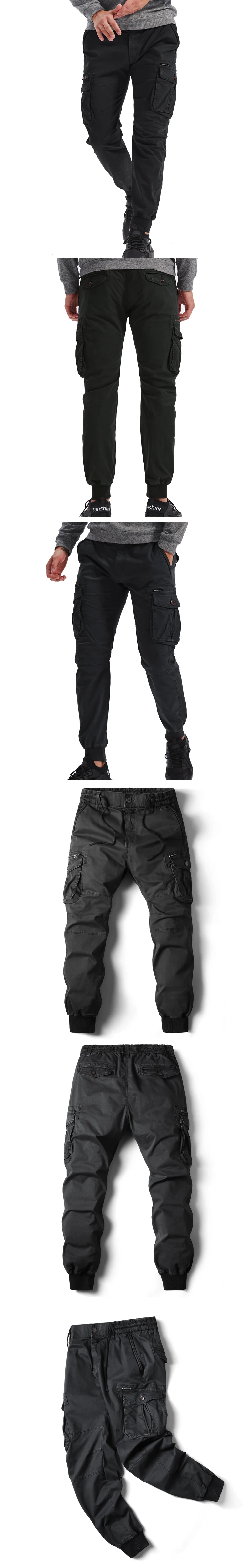 Cargo Pants Men Jogging Casual Pants Cotton Full Length Military Mens Streetwear Mens Work Tactical Tracksuit Trousers Plus Size