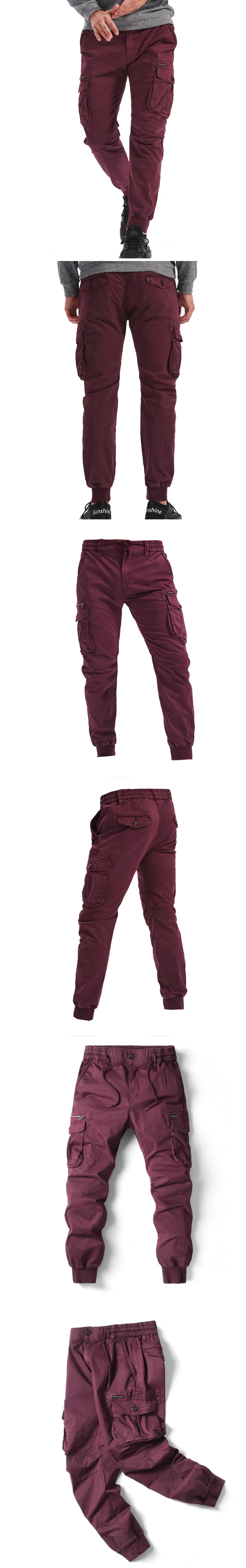 Cargo Pants Men Jogging Casual Pants Cotton Full Length Military Mens Streetwear Mens Work Tactical Tracksuit Trousers Plus Size