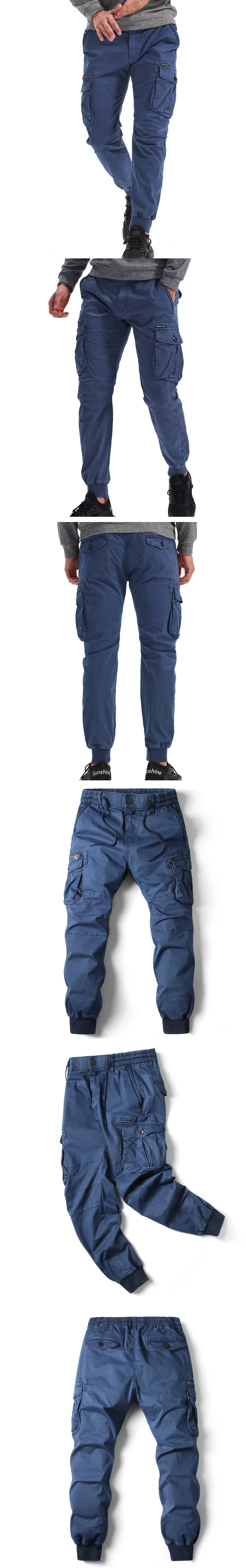 Cargo Pants Men Jogging Casual Pants Cotton Full Length Military Mens Streetwear Mens Work Tactical Tracksuit Trousers Plus Size