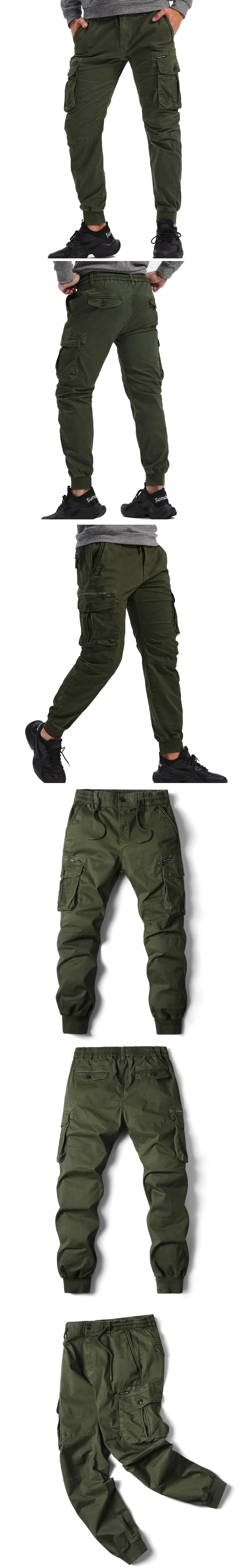 Cargo Pants Men Jogging Casual Pants Cotton Full Length Military Mens Streetwear Mens Work Tactical Tracksuit Trousers Plus Size