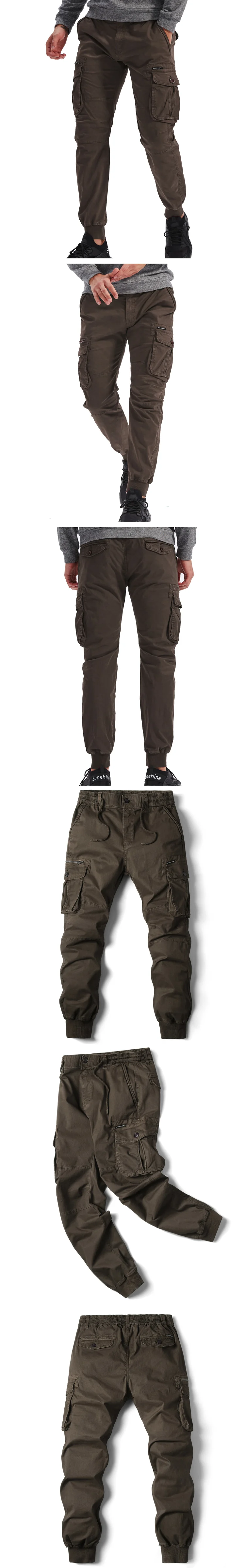 Cargo Pants Men Jogging Casual Pants Cotton Full Length Military Mens Streetwear Mens Work Tactical Tracksuit Trousers Plus Size