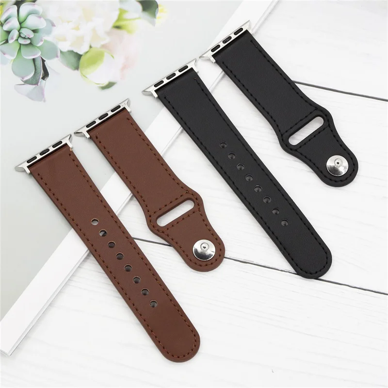 Leather band For Apple watch strap Ultra 2 49mm 44mm 40mm 38mm/42mm wrist bracelet for iWatch series 10 9 8 7 4 5 6 se 41mm/45mm