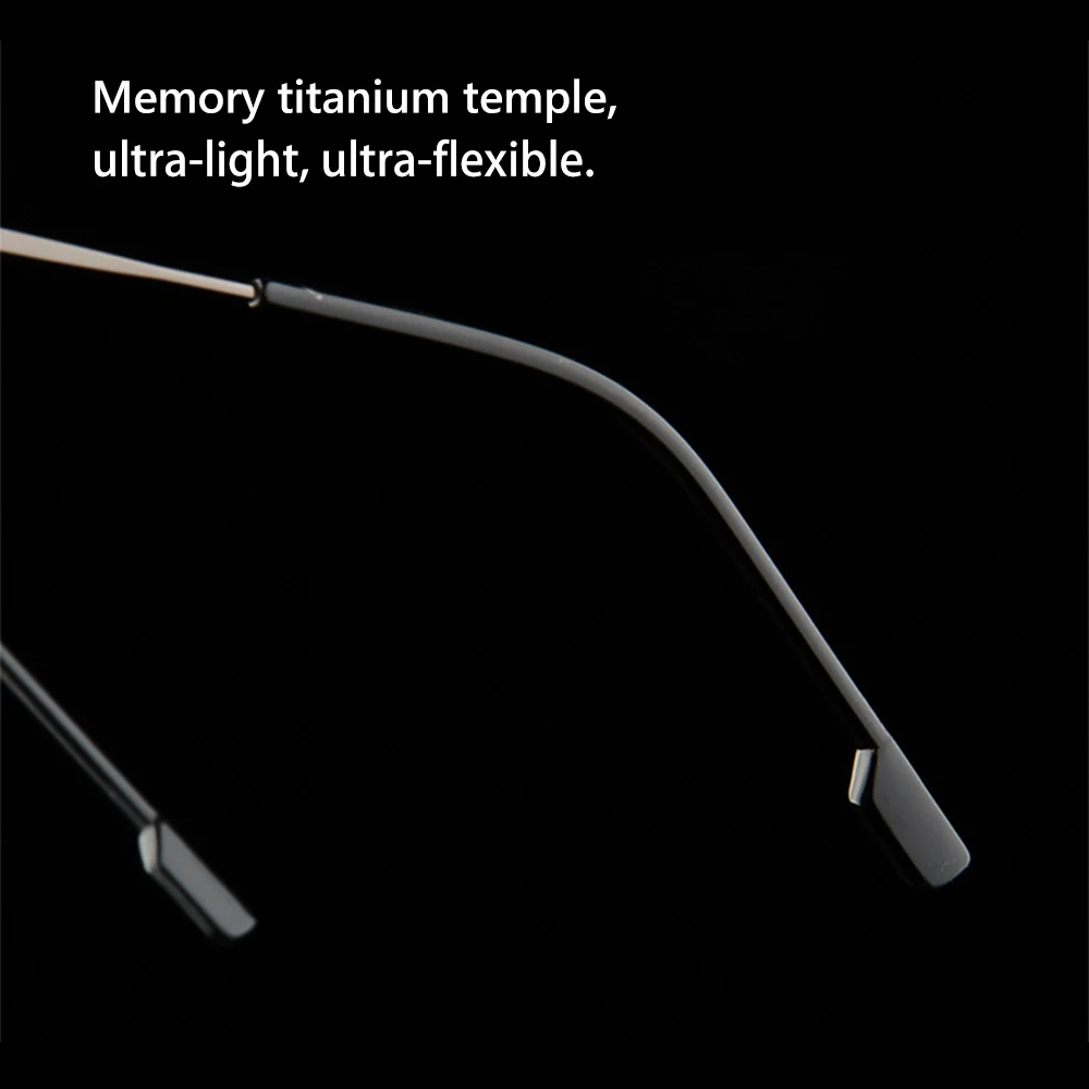 1PC Flexible Ultralight Reading Glasses Rimless Memory Titanium Eyeglasses Vision Care Presbyopic Eyewear Strength +1.0~+4.0