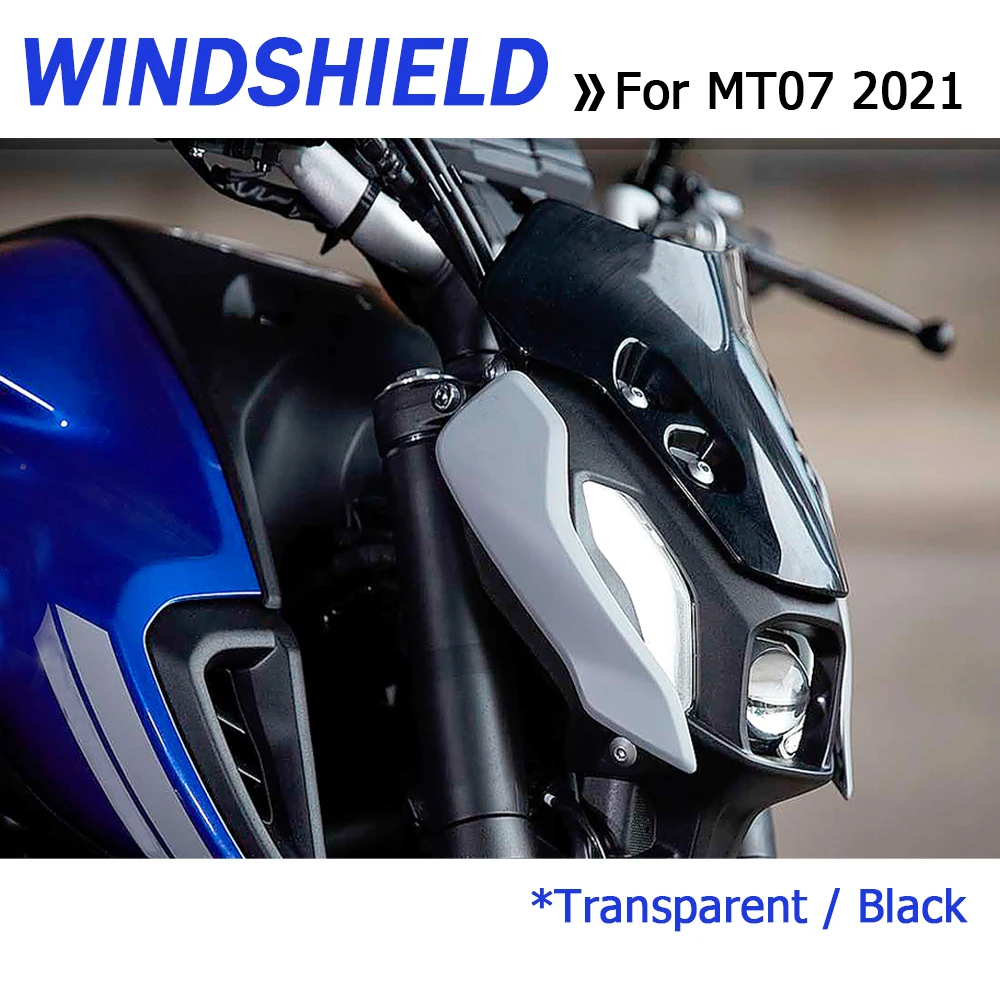Motorcycles Accessories Windshield Windscreen Air Wind Deflector For Yamaha MT-07 MT07 MT 07 mt07 2021 2022 2023
