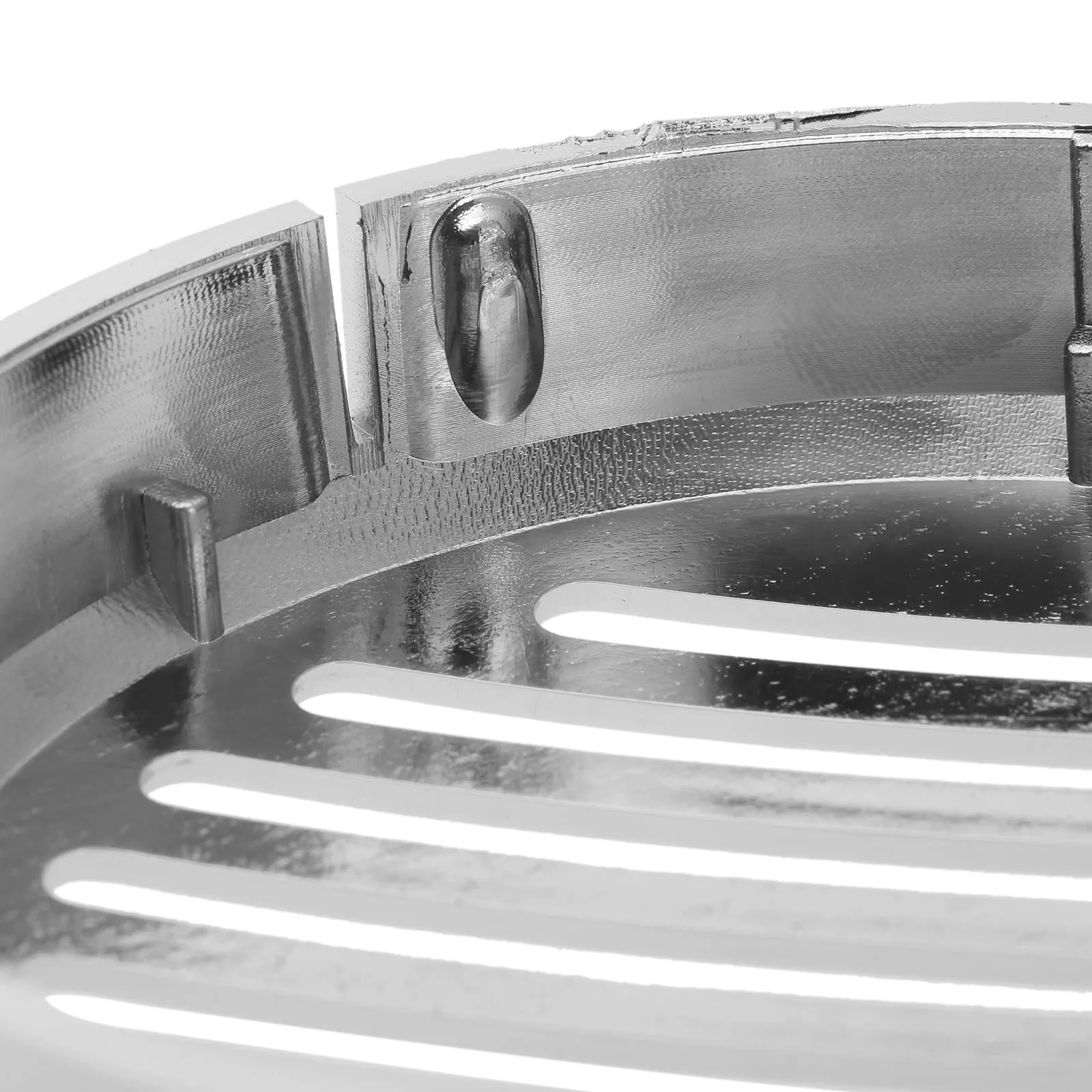Motorcycle 9cm/3.5" Chrome Round Slotted Grille Horn Cover for Honda Cruiser Bikes Shadow VT1100/750 VT/VLX 600 VTX1300C 1800C