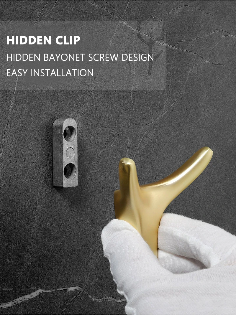 Wall Hanging Clothes Hook Bedroom Robe Hook Door Coat Hanger Hook Kitchen Cabinet Storage Hook Towel Hook Bathroom Accessories