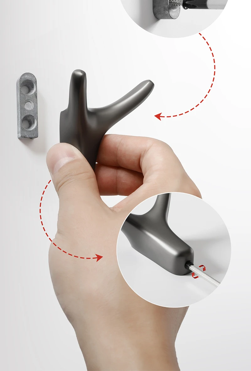 Wall Hanging Clothes Hook Bedroom Robe Hook Door Coat Hanger Hook Kitchen Cabinet Storage Hook Towel Hook Bathroom Accessories