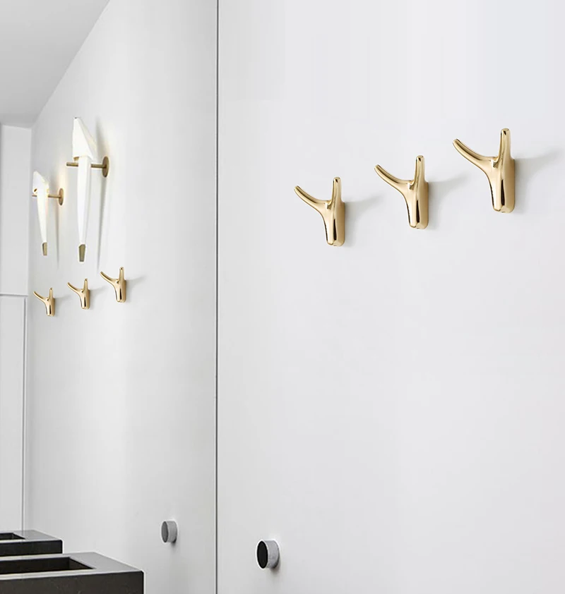 Wall Hanging Clothes Hook Bedroom Robe Hook Door Coat Hanger Hook Kitchen Cabinet Storage Hook Towel Hook Bathroom Accessories