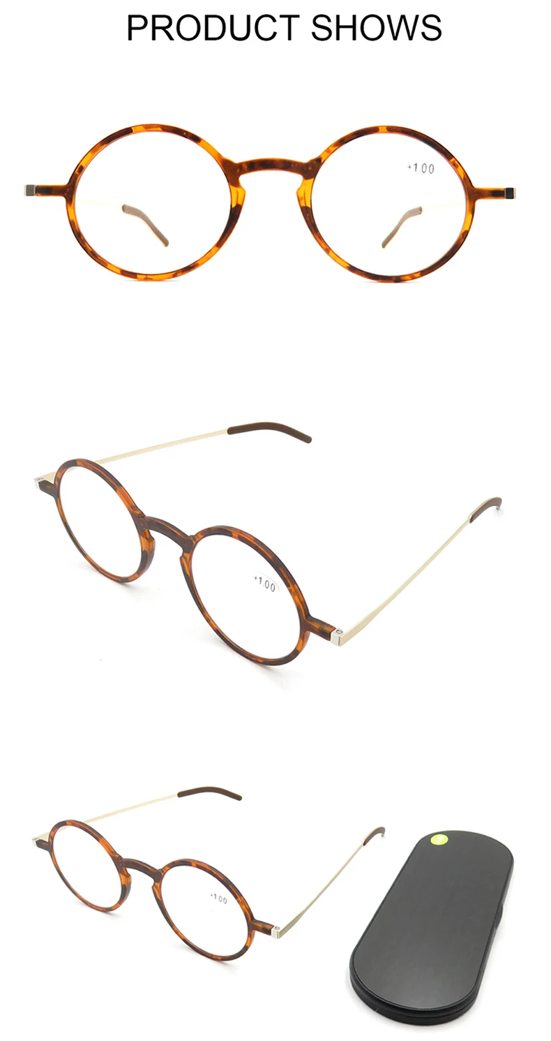 Sighttoo Ultra-Thin Portable TR90 Presbyopic Eyeglass With Magnetic Case Men Women Space Aluminum Anti Blue- Reading Glasses