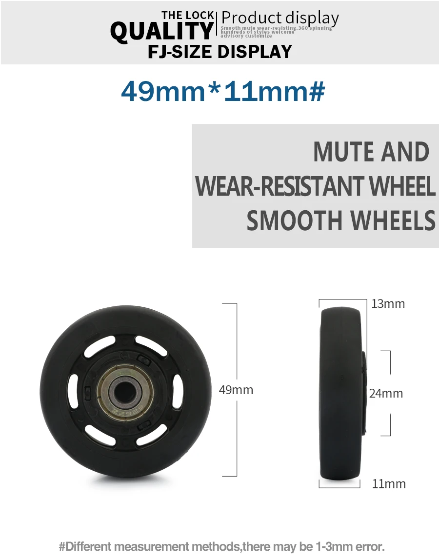 Suitcase Replacement Universal Convenient Wheel Accessories Wheel Aircraft Silent Wheel Maintenance And Maintenance Shock-Absorb