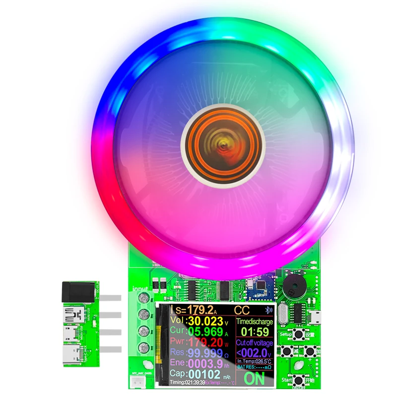 DL24/P 150W/180W 2.4" DC USB Tester Electronic Load 18650 Car Battery Capacity Monitor Discharge Charge Power Meter Checker
