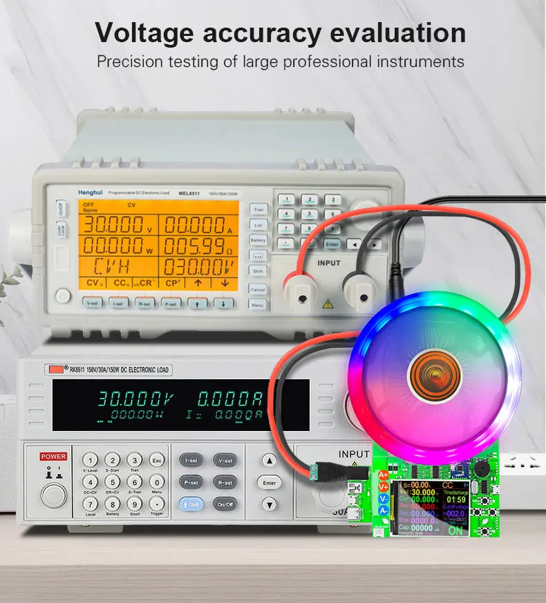 DL24/P 150W/180W 2.4" DC USB Tester Electronic Load 18650 Car Battery Capacity Monitor Discharge Charge Power Meter Checker